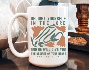 Christian Coffee Mug, Bible Verse, Inspirational Gift