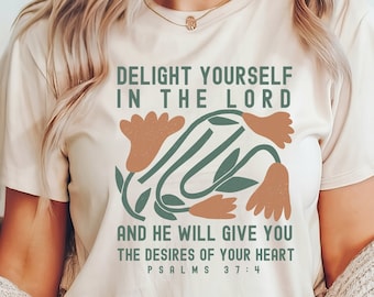 Women's Floral Christian T-Shirt, Bible Verse Shirt