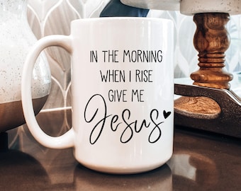 Tazza da caffè cristiana ispiratrice, regalo con versetto della Bibbia