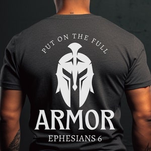 Armor of God Unisex T-Shirt Religious Christian Tee, Men&#39;s Graphic Shirt, Spiritual Apparel, Bible Verse Clothing Men & Woman Christ Warrior
