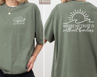 Spirit Lead Me Christian T-Shirt, Comfort Colors Religious Tee