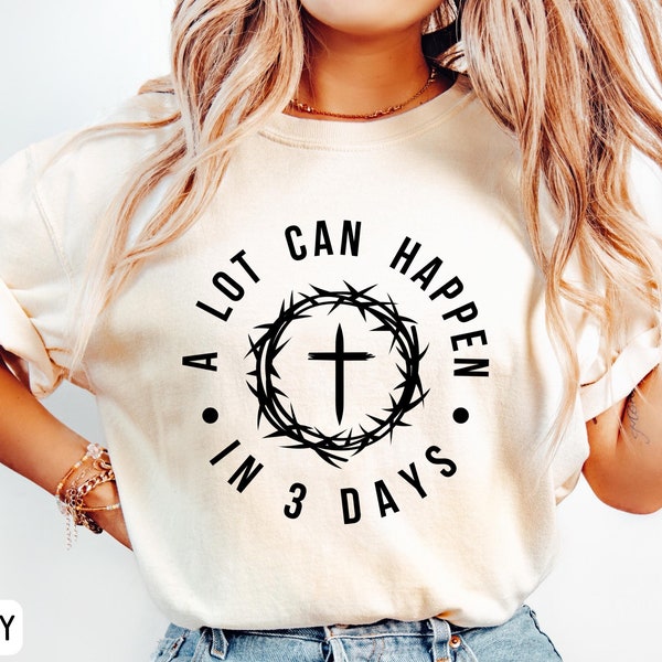 Camiseta cristiana de Pascua, unisex, colores cómodos, regalo religioso