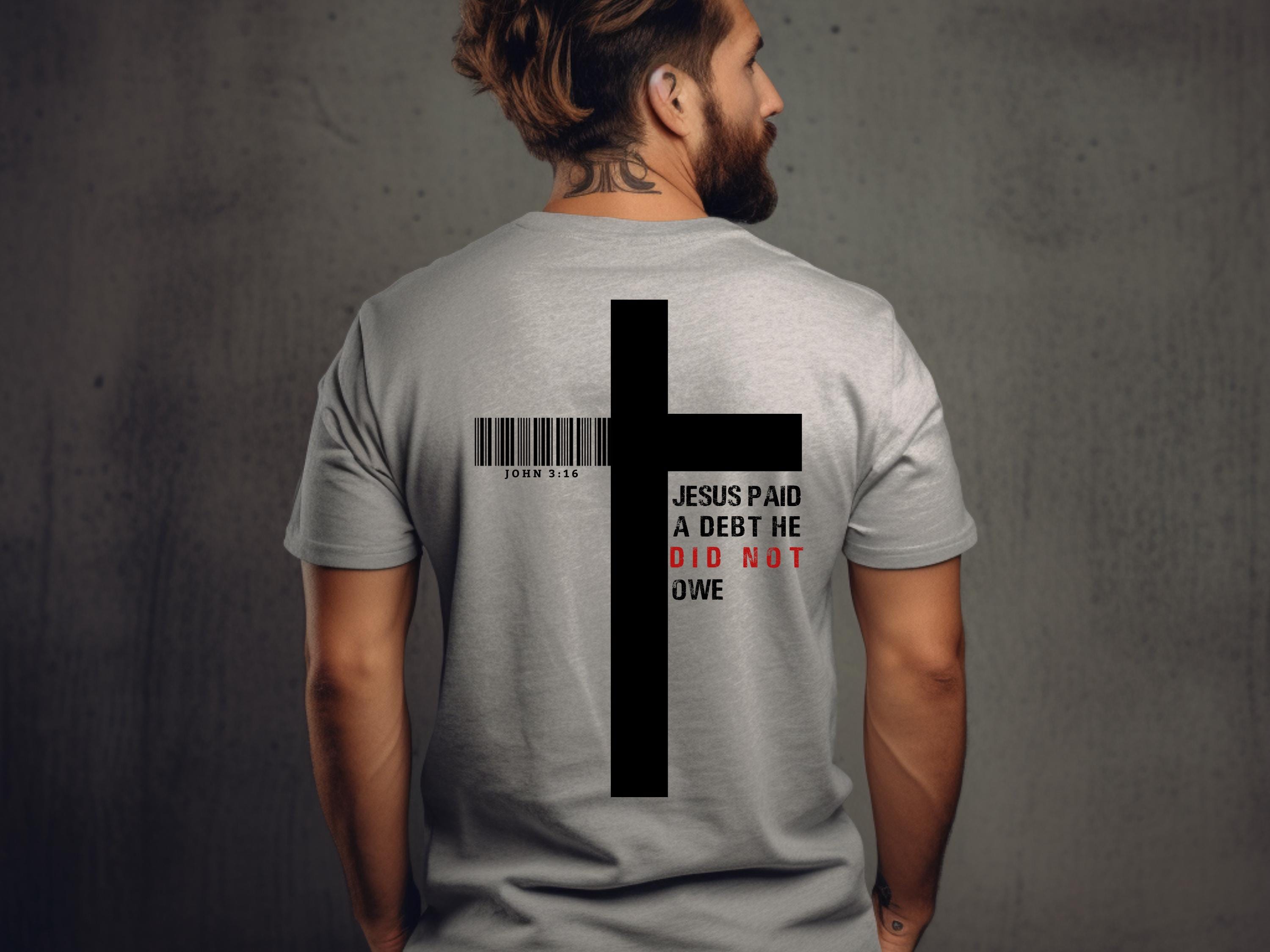 Christian Easter Cross Barcode T-shirt, John 3:16 Religious Tee - Etsy