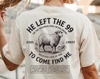 Vintage Lamb Christian Shirt, Religious Bible Verse Tee