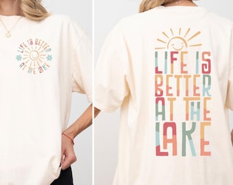 Comfort Colors Lake Life T-shirt, Summer Vacation Tee