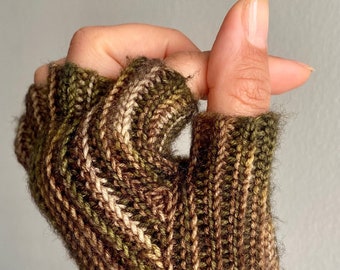 Half finger gloves and mitts crochet pattern 2 in 1