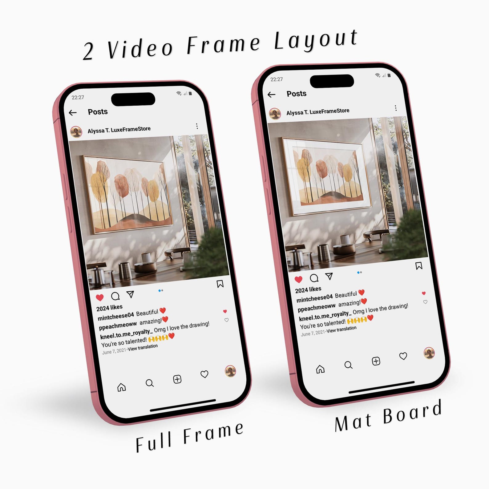 Video and Frame Mockup Bundle | Horizontal Frame Video and Still Image ...