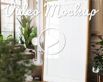 Vertical Video Frame Mockup, DIN A ISO Ratio Video Frame for Elegant ...