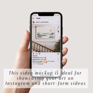 Horizontal Video Frame Mockup 3x2 – Thin White Wooden Frame Video, PSD ...