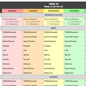 Vertical Lesson Plan Template Google Doc