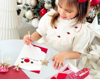 Letter to Santa Christmas Activity Box: Kids Holiday Wishlist Kit