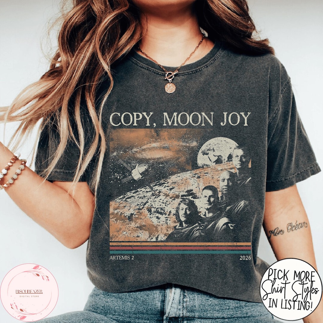 Copy Moon Joy Artemis 2 Vintage Comfort Colors Shirt, Gift for Women ...