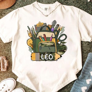 Personalized Back To School Boys Shirt, Camo School Shirt, Kindergarten Boys, Custom Back To School Kids Shirt, Toddler Preschool Shirt