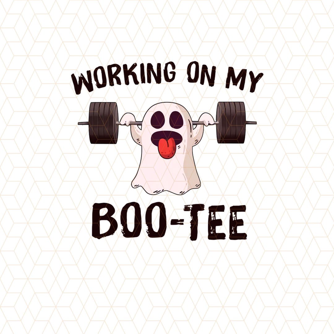 Working on My Boo Tee Halloween Png, Halloween Boo Png, Gym Lover Png ...