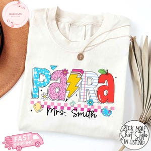 Custom Para Shirt, Custom Paraprofessional Shirt, Personalized Paraprofessionals Shirt, Custom Teacher Shirt, Paraprofessional Gift