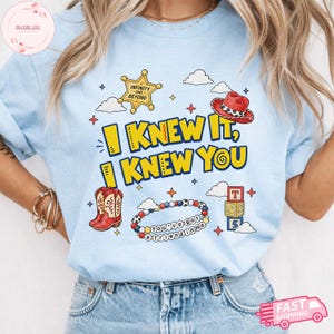 Vintage I Knew It I Knew You Shirt, TS and Toy Story 5 Friendship Shirt, Woody Buzz Lightyear Tee, Disneyland Toy Story Family Matching Tees image 4