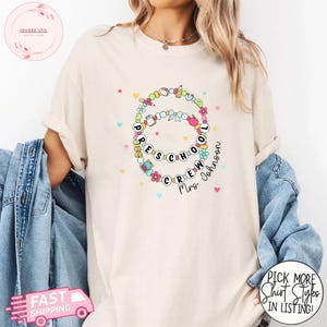 Custom Teacher Last Name Shirt, Preschool Teacher Shirt Personalized Teacher Shirt,Back to School Teacher Tee, Teacher Appreciation Gift