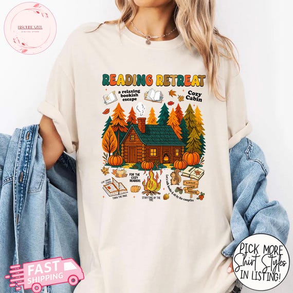 Cozy Cabin Sweatshirt – Lustiges Herbst-Design Für Bücherliebhaber