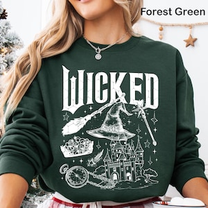 Wicked Sweatshirt, Wicked Changed For Good Sweatshirt, Wicked Defy Gravity Tshirt, Wizard of Oz Shirt Broomstick, Wizard of Oz Sweatshirt