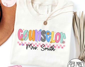 Custom Counselor Shirt, School Counselor Shirt, Personalized Gift for Counselor, Back To School Shirts, New Counselor Gifts, School Team Tee