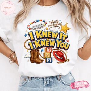 Retro I Knew It I Knew You Were Turning 5 Shirt, Swifts and Toy Story 5 Shirt, Disneyland Swifts Toy Story 5 Birthday,Toy Story Birthday tee image 4