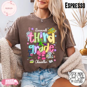Custom Teacher Name Shirt, Third Grade Teacher Shirt, Back to School Teacher Tee, Teacher Appreciation Gift, Custom 3rd Grade Teacher Shirt