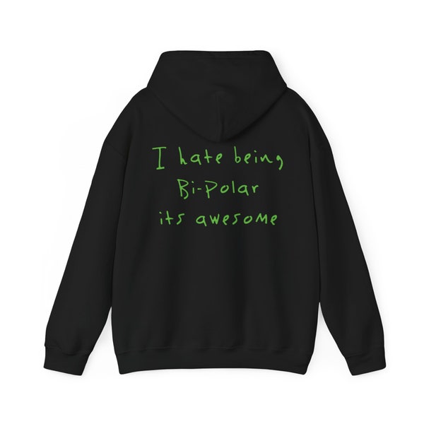 Hate Being Bi-Polar It's Awesome Kanye West Ye 2018 Album Cover Wyoming Merch Unisex Heavy Blend Hoodie