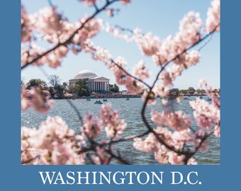 Washington D.C. Cherry Blossom Reiseposter
