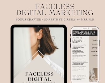 Faceless Digital Marketing Ebook,MRR,PLR,Done For You,DFY,Reel Videos,Digital Products,Digital Marketing