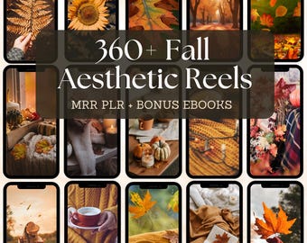 Fall Reels Bundle - Autumn Videos & Photos Instagram Templates | Master Resell Rights MRR PLR Content Creator Faceless Marketing DFY