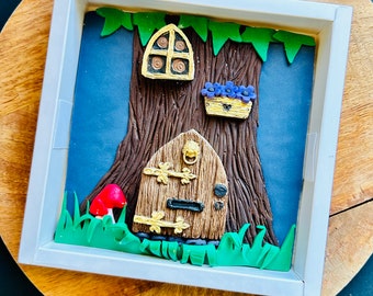 Cookie picture box Enchanted Garden themed - Party, gift, food, mothers day giant cookie biscuit