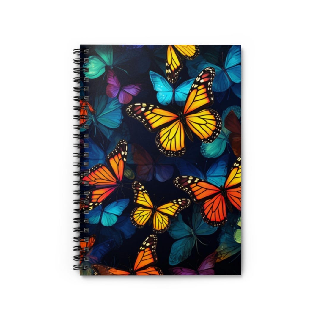Butterfly Effect Notebook Butterfly Spiral Notebook 03 - Ruled Line, Journal, Diary, Note-taking ...