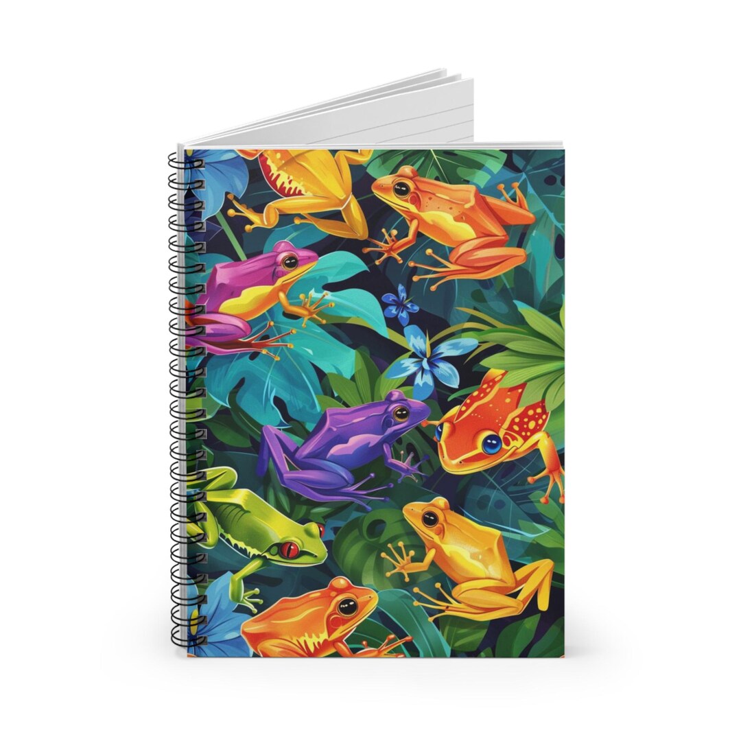 Colorful Rainforest Spiral Notebook 01 - Ruled Line, Tropical Jungle ...