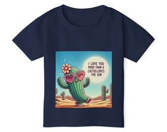 T-shirt I Love you MORE Cactus Heavy Cotton™ pour tout-petit