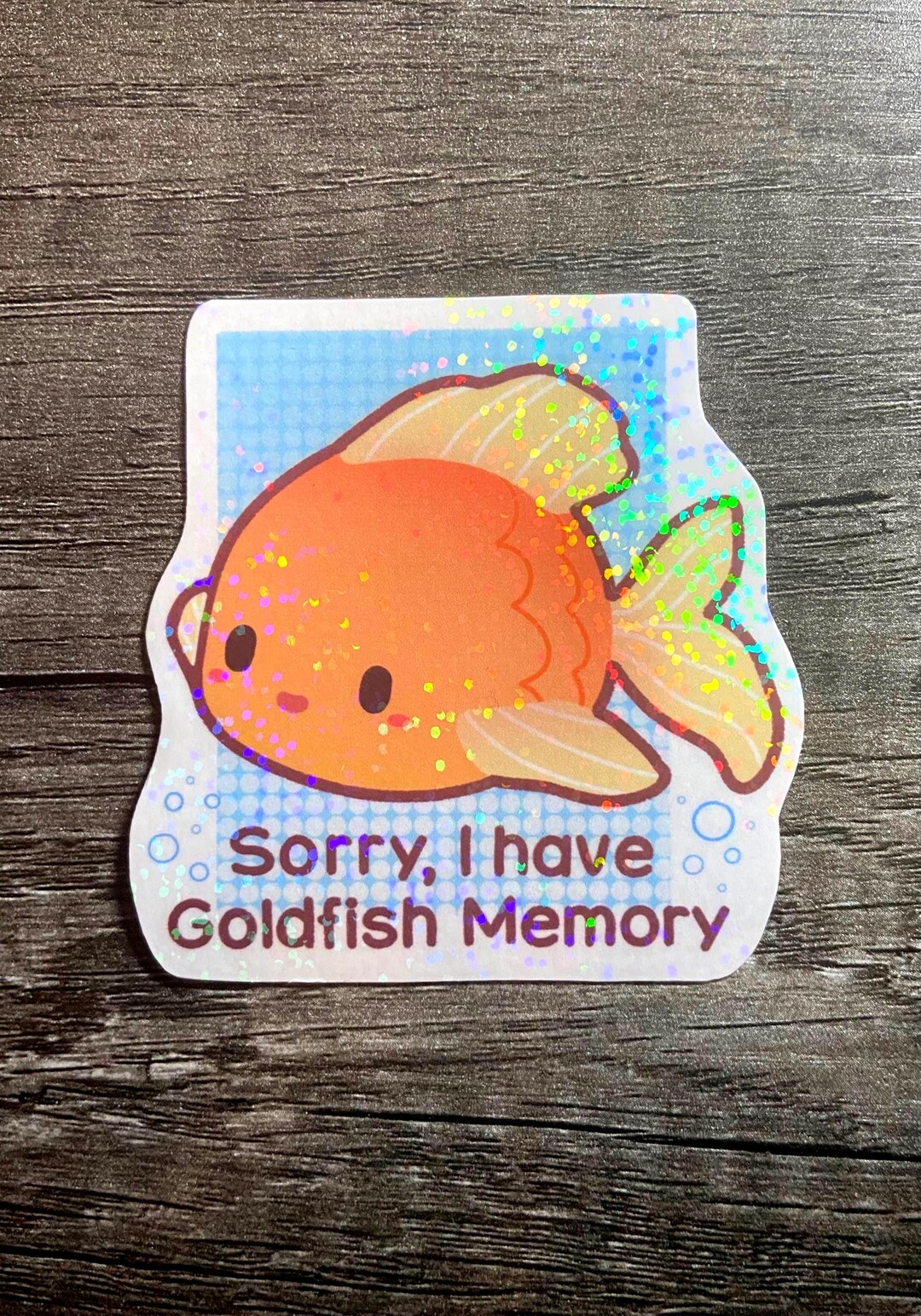 Goldfish Memory Sticker - Etsy