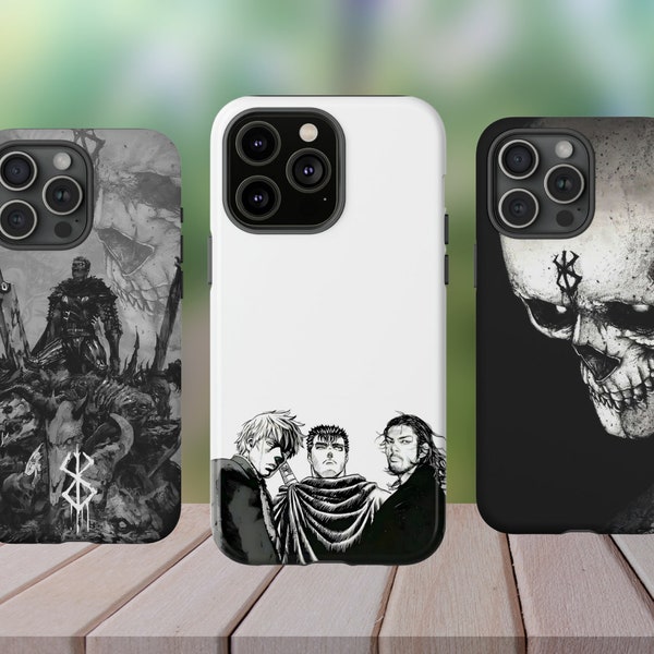 Berserk Anime manga phone case for iphone 15 ProMax iphone 15 Pro iphone 14 Samsung S23 Ultra Note20 Google Pixel 8 Pro