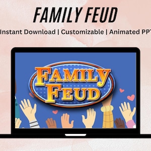 Family Feud Game I PowerPoint Game I Interactive PowerPoint Template I Customizable PowerPoint Game I PowerPoint For Kids I PowerPoint I PPT