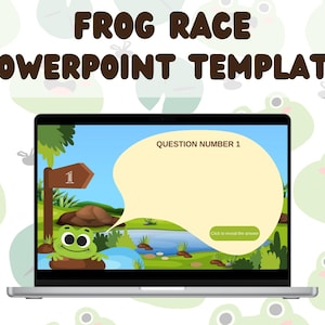 Frog Race Powerpoint Game: Customizable Classroom Activity (digital ...
