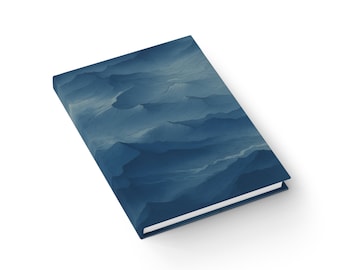 Blue Elevation | 5" x 7" | 128 Blank Pages, 64 Sheets | Useful Gift | Compact Notebook | Sketchbook | Nature Lover Gift | Gender Neutral