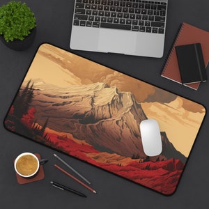 Historic Hotspot | Anti-Slip Desk Mat | Workspace Decor | Volcanic Blast | Home Office | Game Mat | Mousepad | Gamer Gift | WFH Deskoration