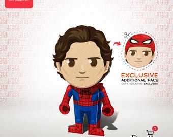 Plantilla Papercraft Peter Parker PDF, Papercraft DIY Imprimible, Muñeco de Papel, Descarga Digital, Fan Art | Dmand: Mini Papercraft