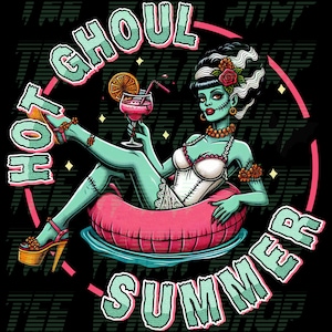 Hot Ghoul Summer PNG, Clipart for DTF or TShirt Printing