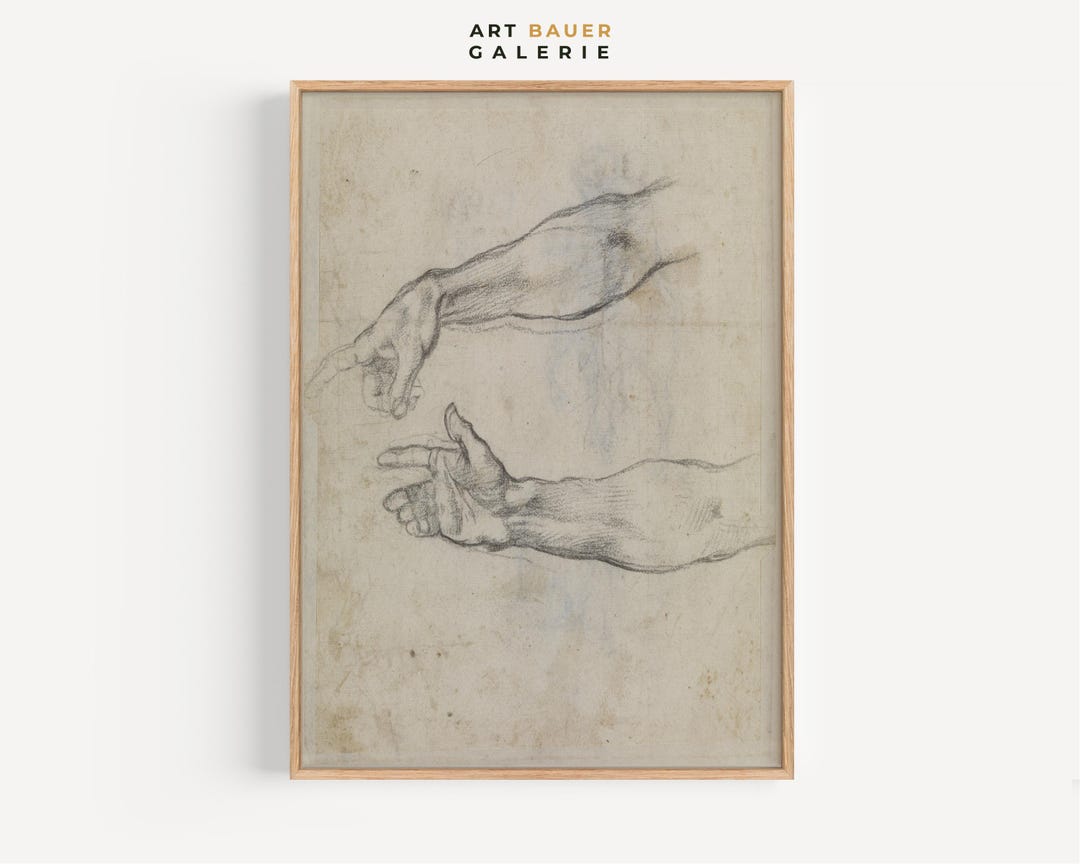 Study of Arm for Sistine Chapel | Michelangelo, 1509 | Fine Art Print ...