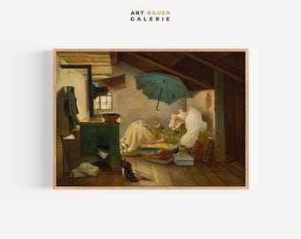 貧しい詩人 | カール・シュピッツヴェーク、1839 | 貧しい詩人のアート