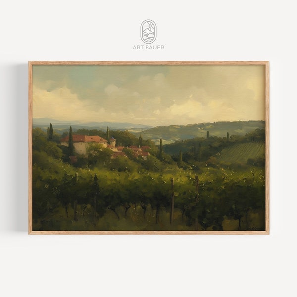 Hills of Tuscany | Italian Landscape - Rustic Charm, Countryside Living, Scenic View, Digital Download, Printable Art