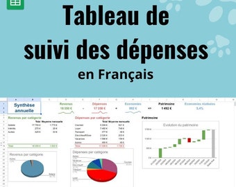 Tableau de suivi des dépenses (en français) dans Google Sheets