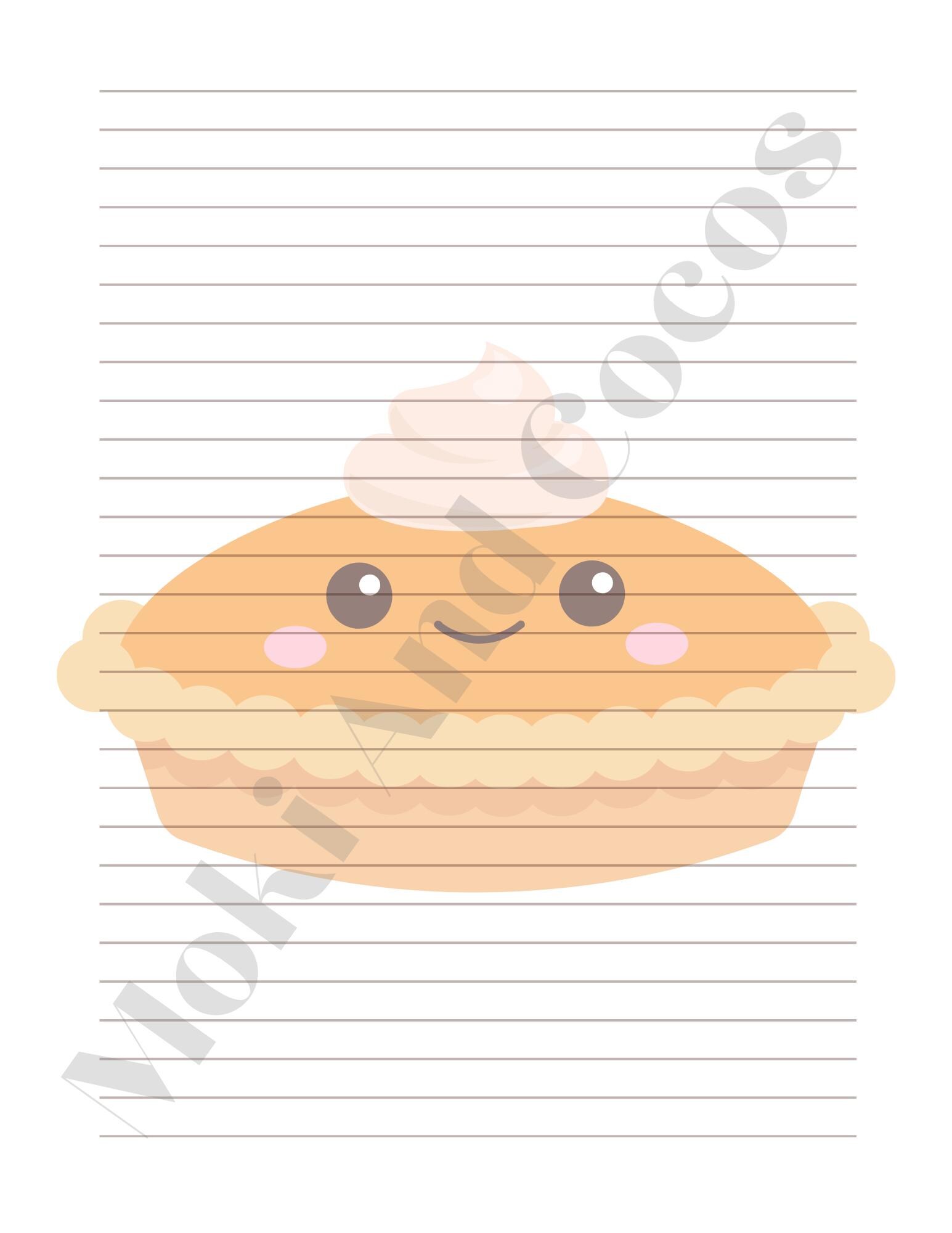 Kawaii Autumn Stationery Set | 10 Cute Printable Pages + BONUS Pattern ...
