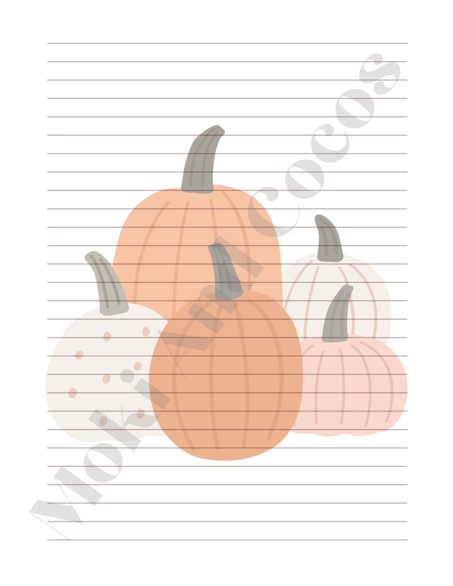 Kawaii Autumn Stationery Set | 10 Cute Printable Pages + BONUS Pattern ...