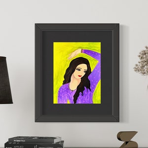 Persian Iranian woman inspired painting