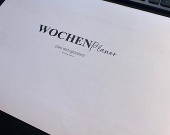 Wandkalender A3 - Jahres Wochenplaner